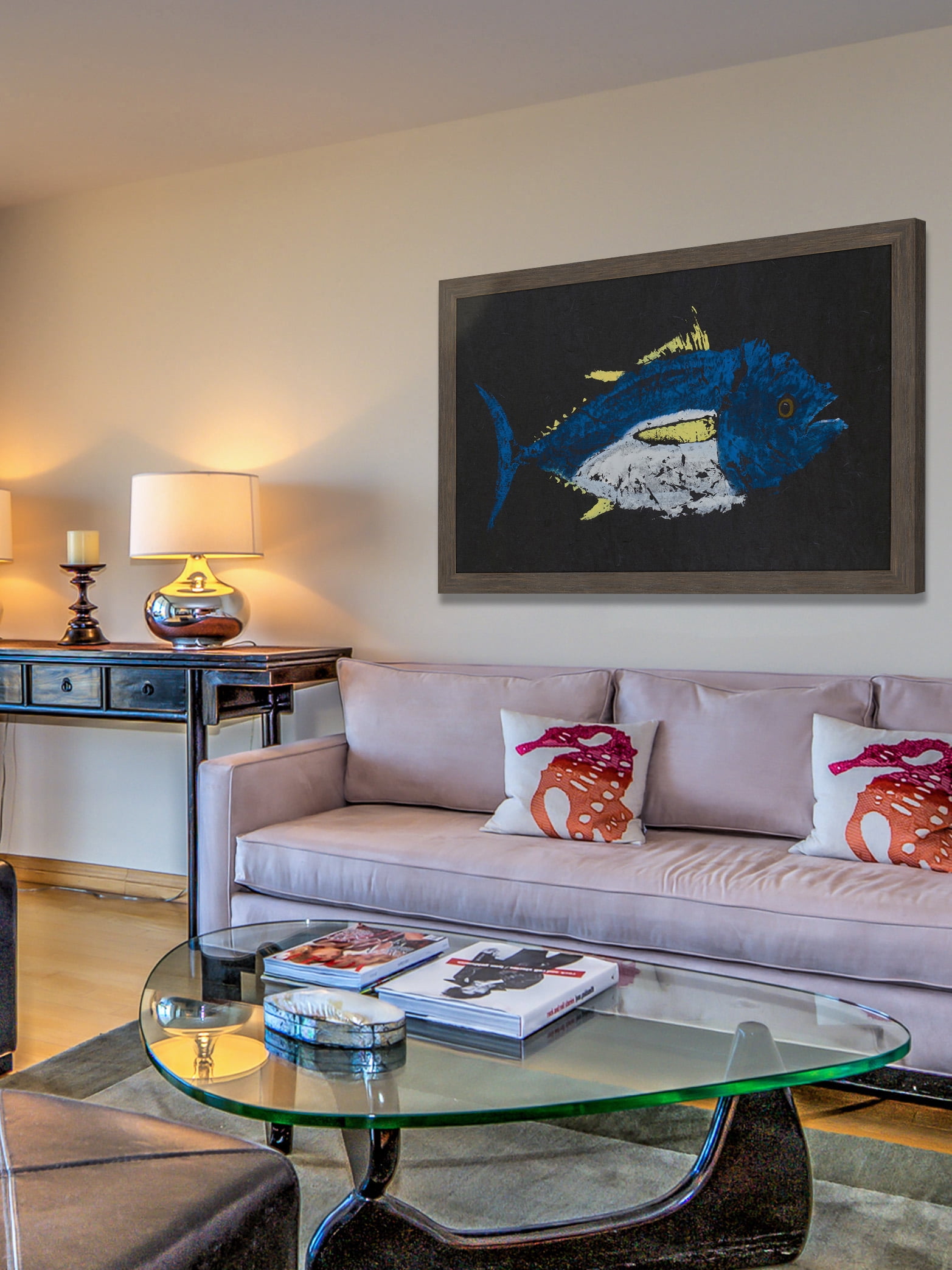 "Yellowfin Tuna" Framed Painting Print