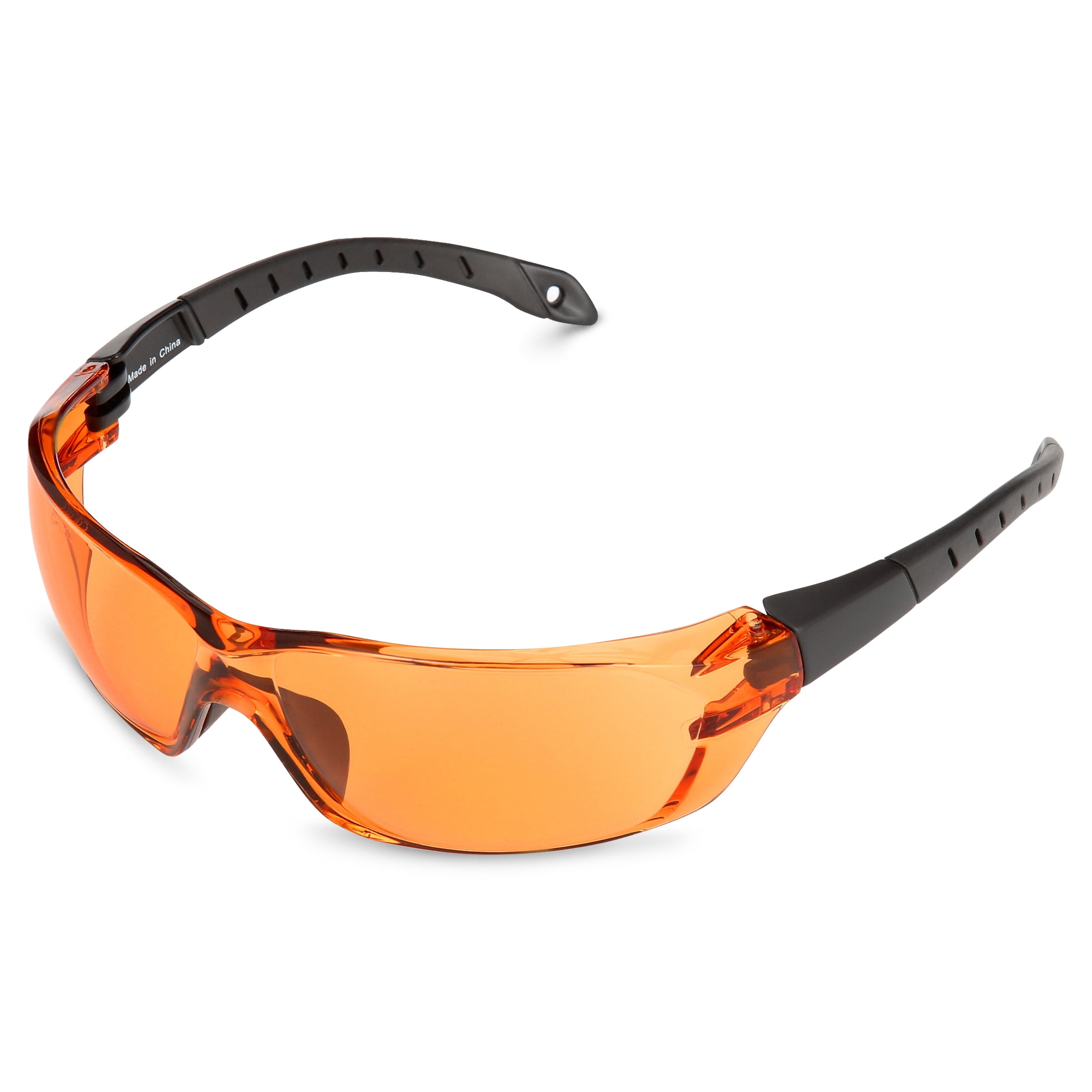 Safety Vu Half Rimless Safety Glasses with Orange PC Lens