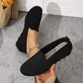 thumbnail image 6 of oqasdz Women's Casual Shoes Breathable Knit Solid Color Slip On Shoes with Soft Sole Lightweight Comfort Walking Loafers Versatile Summer Outdoor, 6 of 7
