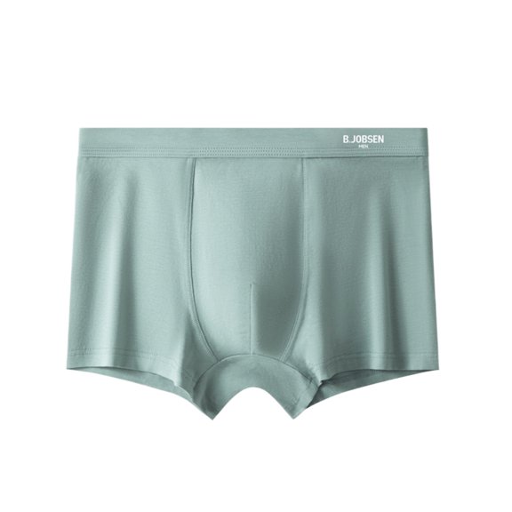 XBASW Men's Cotton Underwear Medium Waisted Boxer Briefs Short Leg Covered Band Undies L-4XL