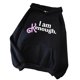 thumbnail image 1 of Sudadera con capucha de algodón para mujer, jersey con letras estampadas, ropa para parejas, envío gratis, 1 of 4