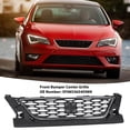 thumbnail image 4 of Front Center Upper Radiator Grill, Wear Proof Replacement Easy Install Front Bumper Center Grille 5F0853654D989  for Leon FR 5F MK3, 4 of 8