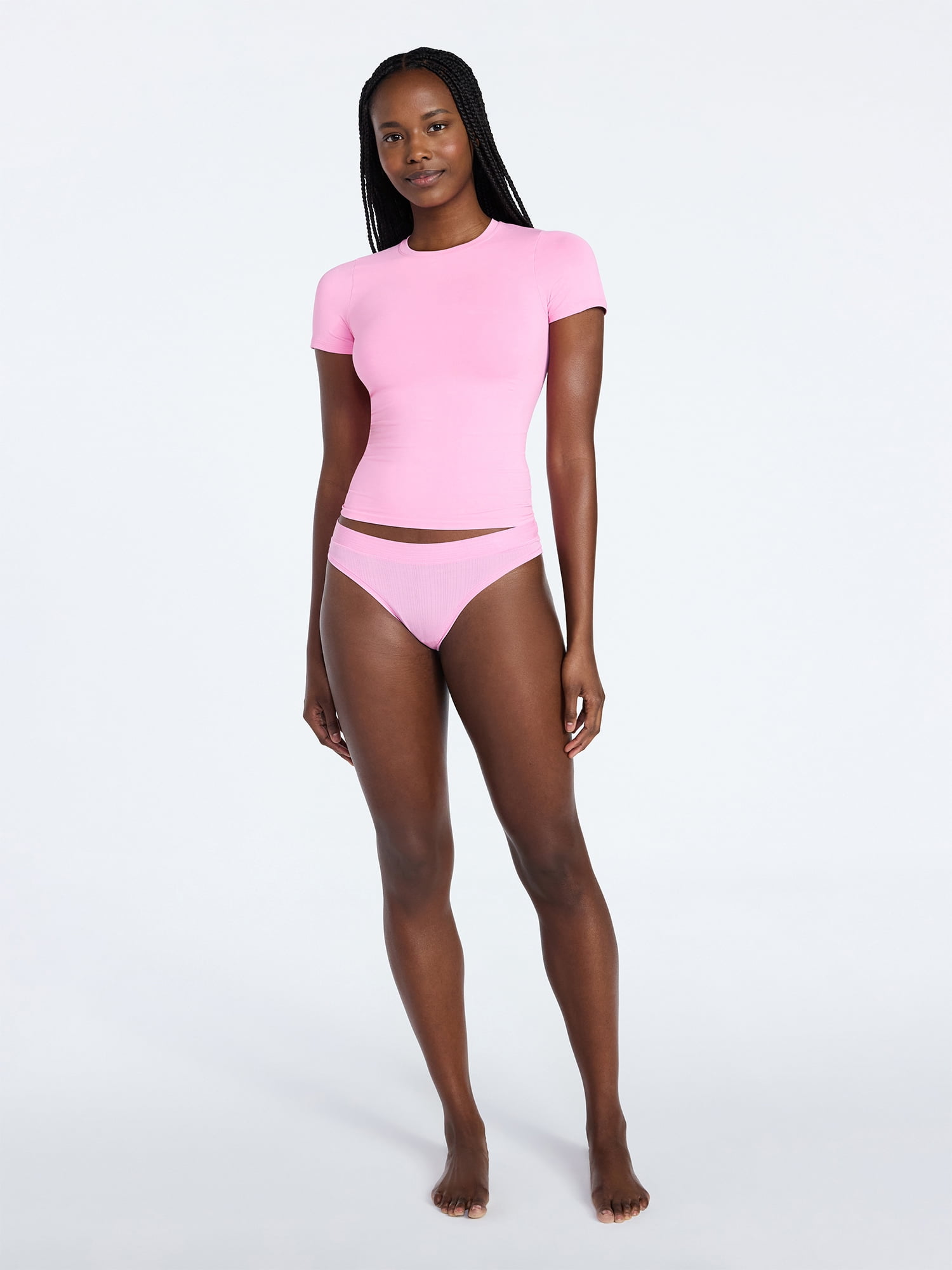 Joyspun Women's Everyday Seamless Shapewear T-Shirt, Sizes S-XXXL
