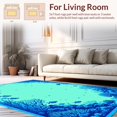 thumbnail image 2 of Ultra Soft Area Rug, Tranquil Marine Palette Inspiration, Non Slip, Stain Resistant, Washable Area Rugs for Living Room, Bedroom(Blue, 8X10), 2 of 8