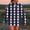 Dark Blue, variant on EchfiProm Womens Sweatshirts Comfy Hoodies Pullover Plaid Brown with Pockets Hooded Oversized Tunic Tops for Ladies