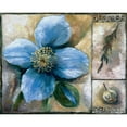 thumbnail image 3 of Withaar, Rian 18x15 Black Modern Framed Museum Art Print Titled - Blue poppy composition, 3 of 5