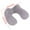 Gray, variant on Cervical Neck Pillow U-shaped Hump Inflatable Airplane Travel Blowing Neck Soft And Warm Texture, Elastic And Comfortable Firm Pillows