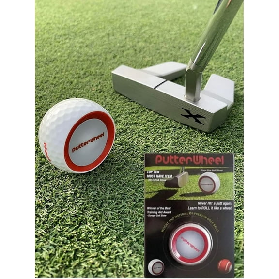PutterWheel Golf Ball Putting Training Aid (1 Pack)  Golf Training System Provides Instant Feedback on Setup, Stroke and Accuracy