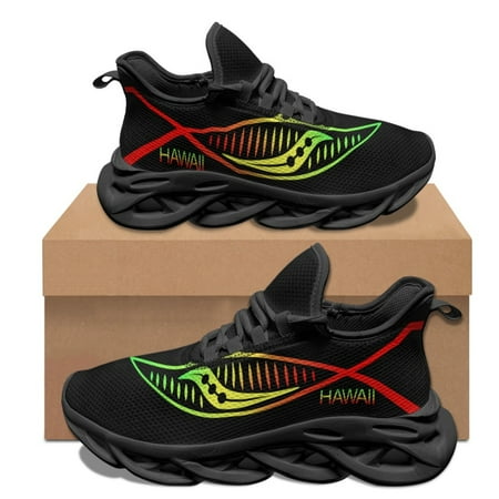 

Hawaii Polynesian Print Summer Comfortable Platform Shoes Lightweight Non-slip Sneakers Teenage Outdoor running Shoes Female