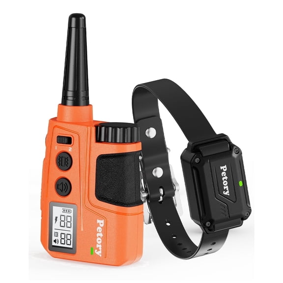 Petory 4000FT Dog Training Collar with Remote, IPX7 Waterproof for 15-120lbs Medium Large Dogs