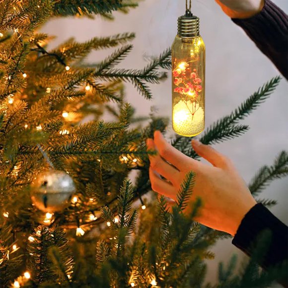 Clearance!Giyblacko Christmas Vintage Decor String Light LED Bulbs String Lights Christmas String Light With Tree & Snow & Cute Ornaments Snow Globe String Lights For Bedroom Christmas Decor