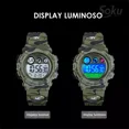 thumbnail image 4 of Reloj Niños Deportivo Luminoso Impermeable Camuflaje Militar Color de la correa Verde, 4 of 5