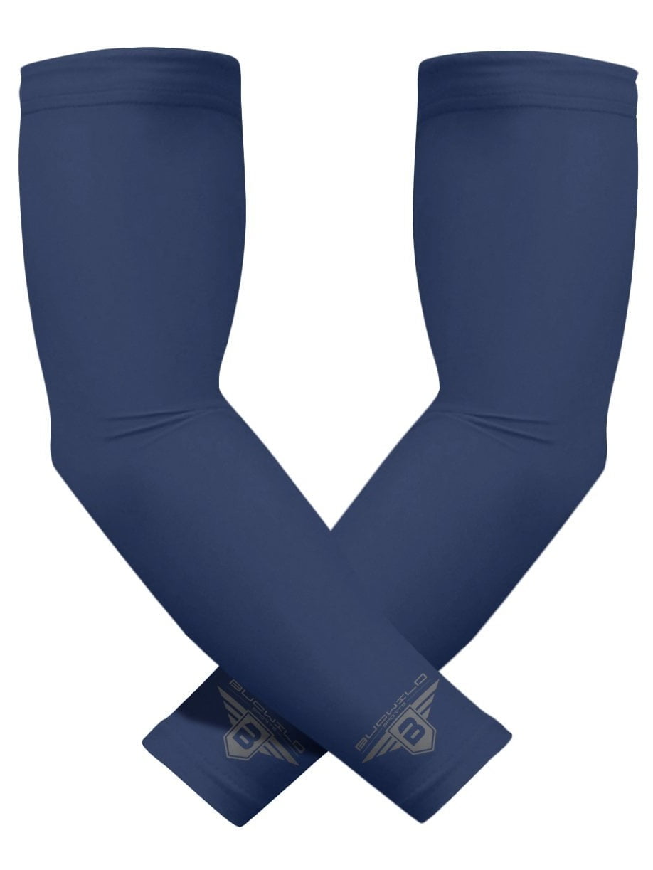 Bucwild Sports Compression Arm Sleeves 1 Pair 2 Sleeves Youth & Adult