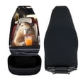 thumbnail image 6 of XYZCANDO Funny Capybara Print Front Car Seat Covers - Breathable Waterproof Protective 2 Piece Set For Daily Auto Use, 6 of 10