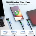 thumbnail image 6 of Misright Universal USB5.0 Cable 80Gbps File Transfer 240W Fast Charge Laptop Monitor, 6 of 8