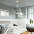 thumbnail image 6 of 42907-60 Livex Lighting Katarina - 7 Light Chandelier In Transitional Style-26 Inches Tall and 28 Inches Wide-Antique White Finish    -Traditional, 6 of 8