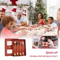 thumbnail image 5 of Juego De Cubiertos De Navidad Batería de Cocina Árbol de Navidad Tenedor Cuchara Set Postre de dibujos animados Vajilla Caja de regalo (Estilo K), 5 of 5
