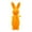 Orange, variant on Flocked Easter Bunny Figurine with Bow Tie - 2.75 x 9.84 Inch Spring Table Centerpiece Decor for Home, Workspace, Indoor Party and Seasonal Holiday Decoration, 1 Pack