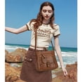 thumbnail image 2 of KL928 Leather Crossbody Bag with Adjustable Strap Multi-Pockets Shoulder bag for Everyday Use,Brown, 2 of 8