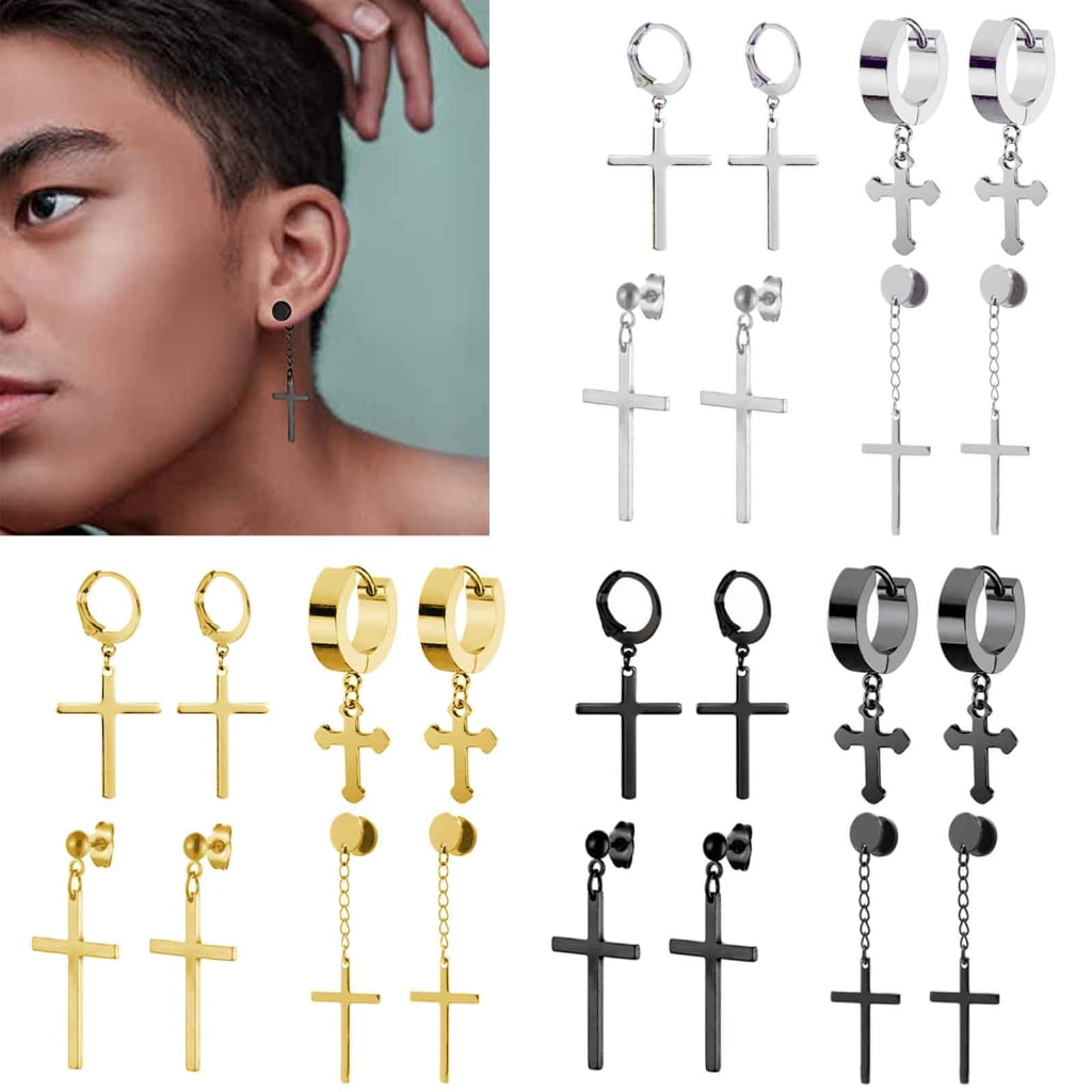 Buy Mens Earrings Chain Link Earrings Dangle Earring Curb Chain Online in  India  Etsy