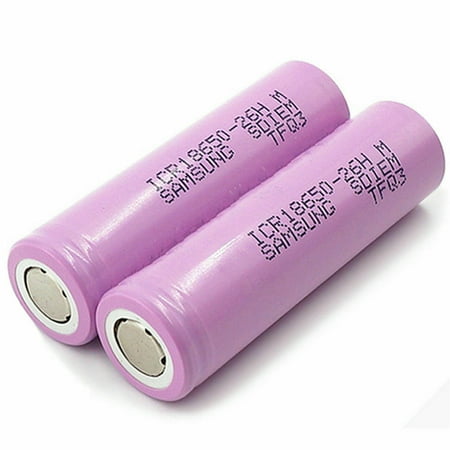 ZEDWELL 2PCS/1 Pair IMR 2600mAh 18650 26H Rechargeable High Drain Battery Vape1 Mods for