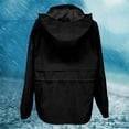thumbnail image 4 of Outdoor Hiking Jacket With Hood Breathable Raincoat For Trekking & Leisure Mid Length Windbreaker Coat Lightweight Jacket with Hood Women Womens Tall Rain Jacket Raincoat for Women Nylon Rain Coats, 4 of 8
