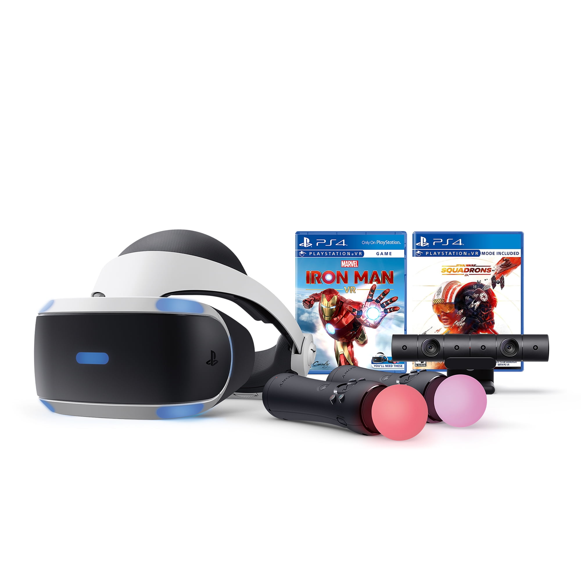 PlayStation VR Iron Man and Wars Bundle, PS4 & 5 Compatible: VR Headset, Camera, Motion Controllers, Iron Man, Star Wars Walmart.com