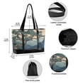 thumbnail image 2 of FORMRS Canvas Laptop Tote Bag for Women with 15.6" Computer Compartments Shoulder Handbag, Tree in The Mountains, 2 of 7