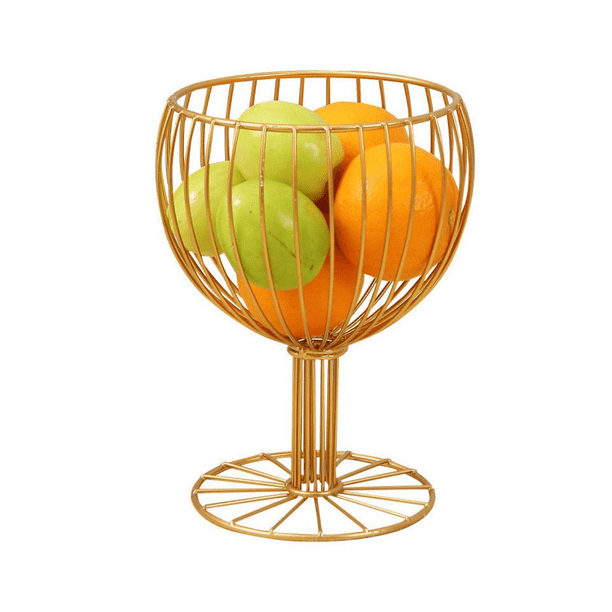 Light Luxury Wrought Iron HighFoot Fruit Plate Home Plate Display
