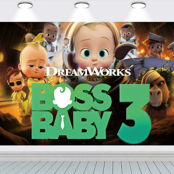 Boss Baby school Background Wall Decor Taspestry Poster Banner Backdrop Party Supplies