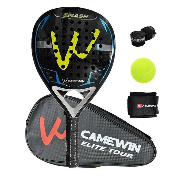 Pala de pádel CAMEWIN de fibra de carbono 18k 360g + 10g