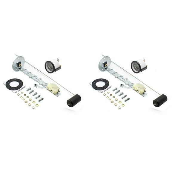 2X Auto Level Gauge 0-90Ohms 12V/24V Oil Tank Level 52Mm Universal Car Marine