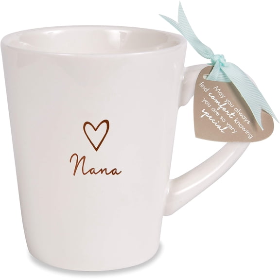 Pavilion - Nana - 15 oz Stoneware Coffee Cup Mug With Gift Tag
