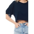 thumbnail image 6 of MixMatchy Women's Basic Solid Boxy Short Sleeve Crop Top, 6 of 6