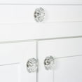 thumbnail image 6 of Grandeur Burg-Crys-Knob Burgundy 1-3/4" Luxury Flower Fluted Crystal Vintage Cabinet Knob, 6 of 7