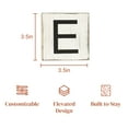thumbnail image 3 of Stiles Crossword Letter Tiles, Wooden Wall Decor, 3.5 Inch, Rustic, Letter E, 3 of 7