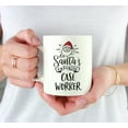thumbnail image 3 of Koyal Wholesale Santa Claus Ceramic Coffee Mug, Santa's Favorite Case Worker, 3 of 5