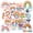 2A-35pcs, variant on 35pcs-50pcs Rainbow Stationery Stickers Cute Teacher Reward Stickers Kids Stickers Graffiti Decals for Laptops Suitcases