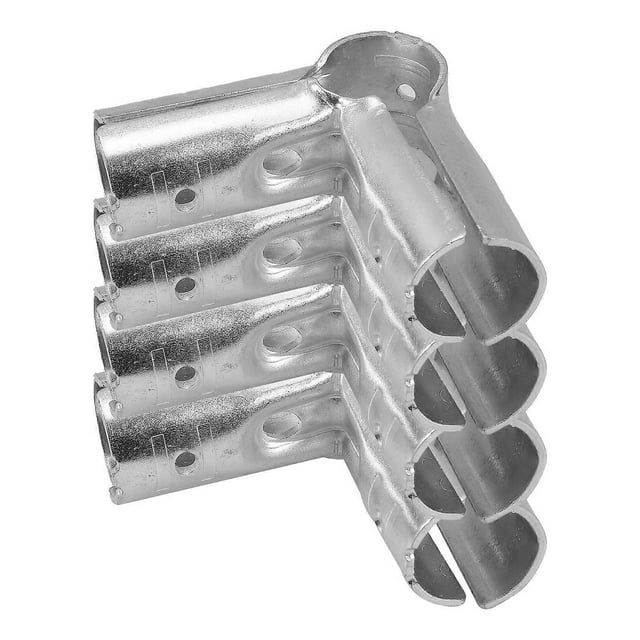 Stainless Steel Pipe Clamps for Secure Connections Ideal for DIY Projects and Pipe Use Silver 4pcs