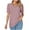 Rose Gold-06, variant on Mittory Eyelet Tops for Women Trendy Ruffle Trim Puff Short Sleeve Summer T Shirts V Neck Tunic Blouses