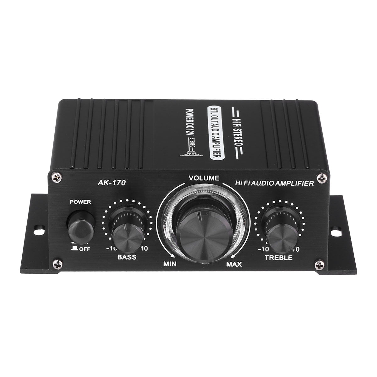 400W Mini HiFi Digital Bluetooth Music Stereo Audio Amplifier Power for  Home Car Mic Radio Use,Support SD/USB/MP3/FM/Radio,Black 