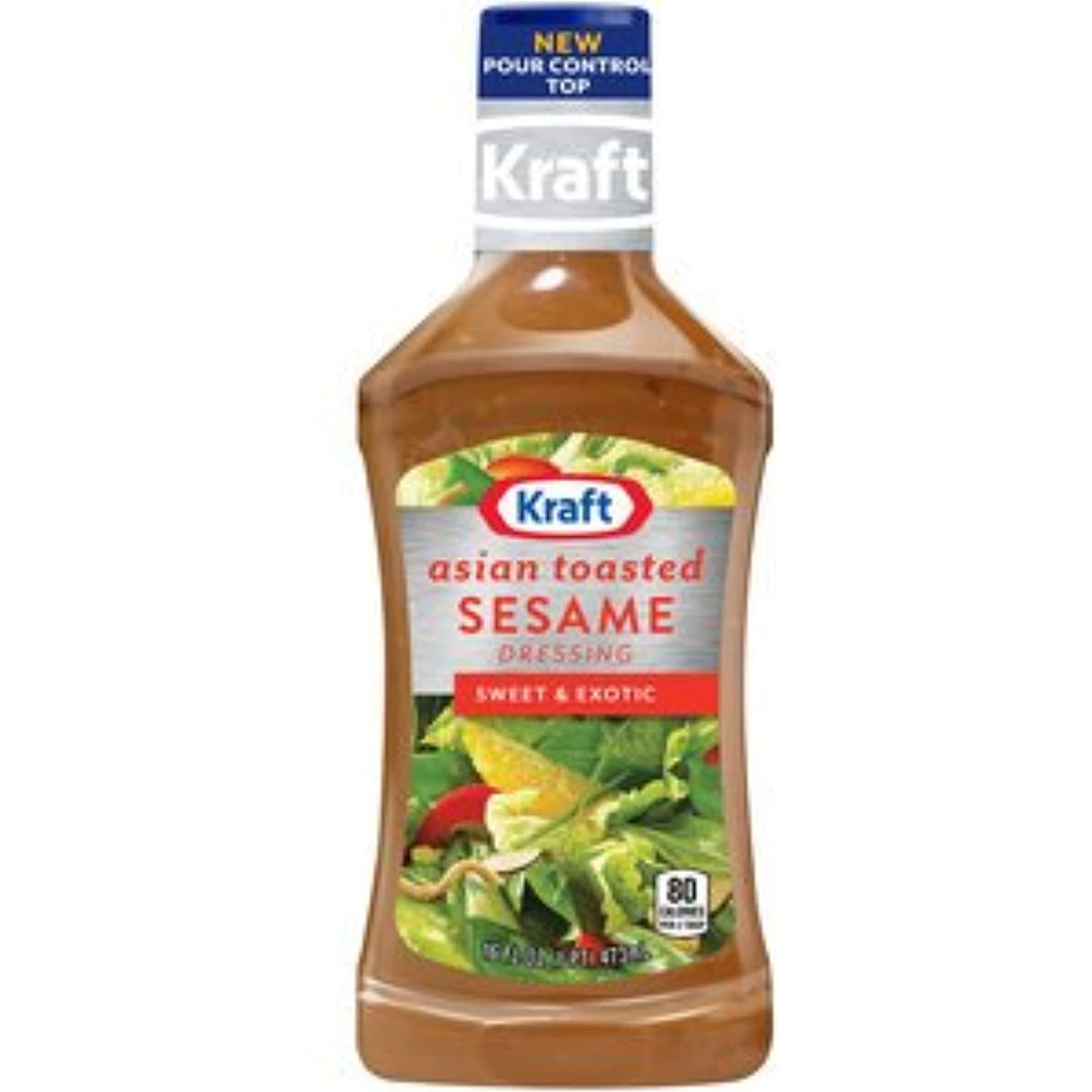 Kraft Asian Toasted Sesame Salad Dressing & Marinade 16Oz Bottles (Pack