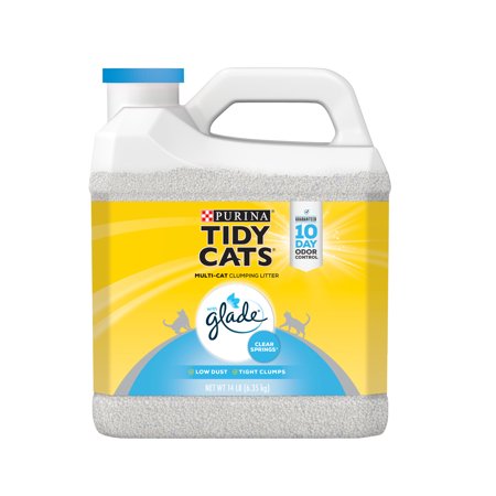 UPC: 0070230153432 | Purina Tidy Cats Clumping Cat Litter  Glade Clear Springs Multi Cat Litter  14 lb. Jug