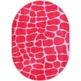 thumbnail image 1 of Animal Collection Custom Size Animal Print Area Rug for Living Room, Dining Room, Kitchen, Bedroom, Kids, Crocodile Pink - 6' x 8' Oval, 1 of 1