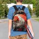 thumbnail image 4 of Easygdp Abstract Red Koi Fish Art Mochila Ligera de 15 Pulgadas para Estudiantes, Mochila Cómoda para la Escuela y Viajes, Correas Ajustables, 4 of 6