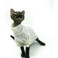thumbnail image 6 of UOSIA Lace Sphynx Cat T-Shirt Soft Breathable Hairless Cats Sweater,XS,White, 6 of 6
