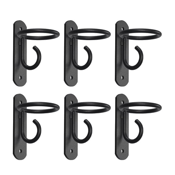 Metal Wall Hook for Horse Stall Buckets – Barn or Farmhouse Feed Bucket Hanger Ring