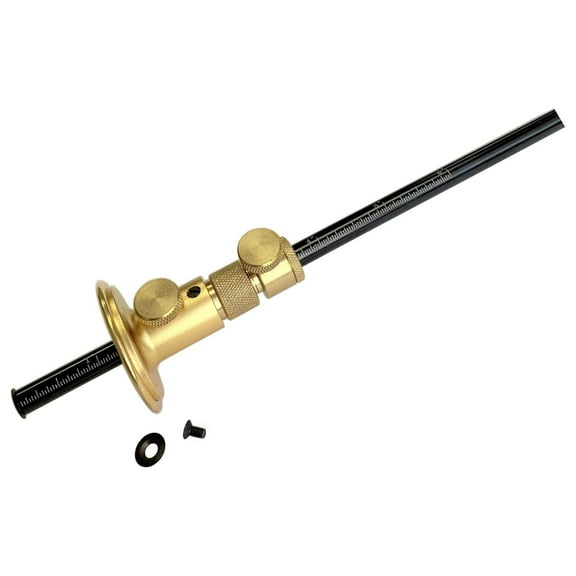 Wheel Marking Gauge - Micro-Adjust Precision Woodworking Tool - 1/32 Inch & 1mm Scale - Hairline Layout for Woodworking - Brass & Steel Construction