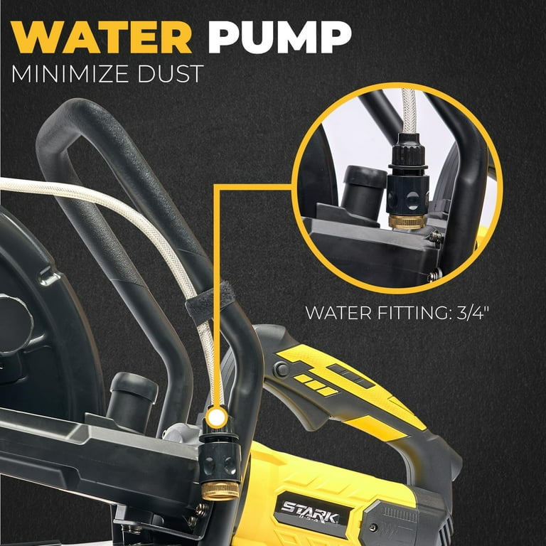 Stark USA Electric 16 Cutter Circular Saw Wet Dry 20AMP 3200W Concrete Saw W Water Line Attachment Blade Not Included Walmart
