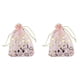 thumbnail image 1 of 200 Piezas 9X12cm Corazón Impreso Bolsas de Organza Rosadas Bolsas de Joyería Bolsas de Organza, 1 of 5